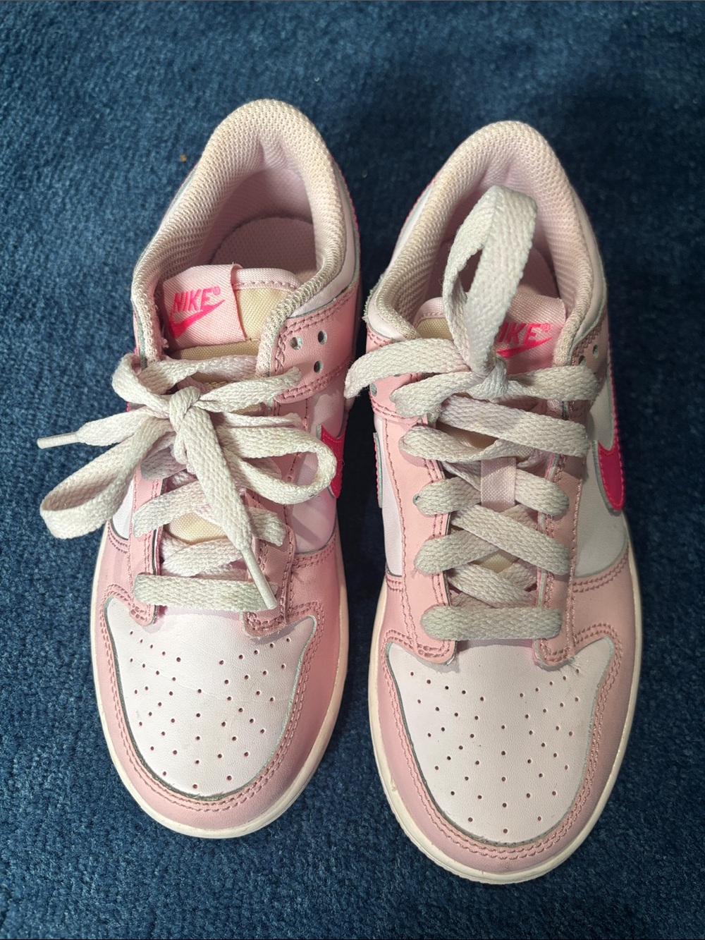 Nike Kids Pink and Hot Pink Low-Top Sneakers